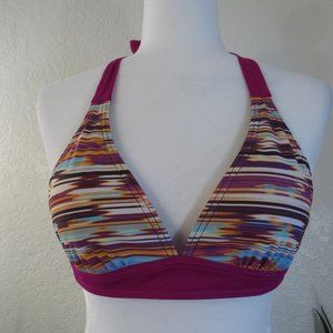 prAna Bikini Top Sz XS String Tie Striped